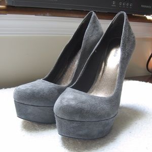 Zigi Soho Keira Grey Suede Leather Platform